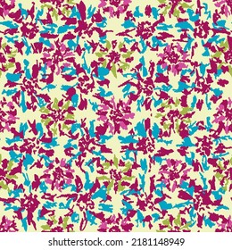 Seamless abstract pattern with floral ornament
