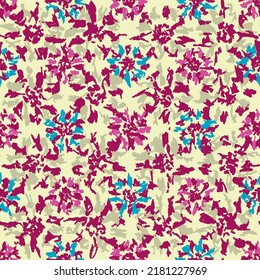 Seamless abstract pattern with floral ornament
