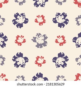 Seamless abstract pattern with floral ornament
