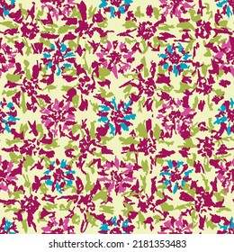 Patrón abstracto sin inconvenientes con adorno floral
