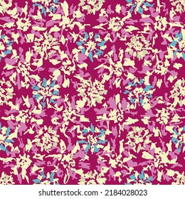 Seamless abstract pattern with floral ornament
