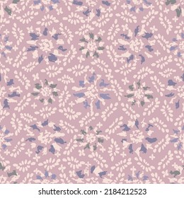 Seamless abstract pattern with floral ornament
