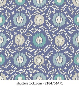 Seamless abstract pattern with floral ornament
