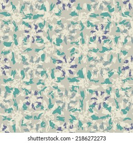 Seamless abstract pattern with floral ornament

