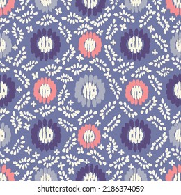 Seamless abstract pattern with floral ornament
