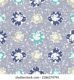 Seamless abstract pattern with floral ornament
