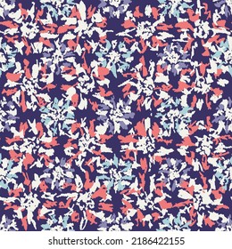 Seamless abstract pattern with floral ornament
