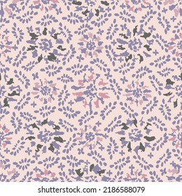 Seamless abstract pattern with floral ornament
