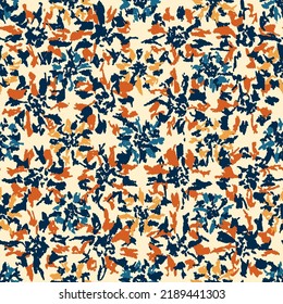 Seamless abstract pattern with floral ornament
