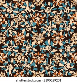 Seamless abstract pattern with floral ornament
