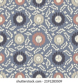 Seamless abstract pattern with floral ornament

