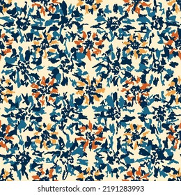 Seamless abstract pattern with floral ornament
