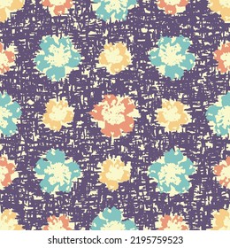Seamless abstract pattern with floral ornament
