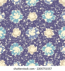 Seamless abstract pattern with floral ornament

