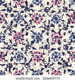 Seamless abstract pattern with floral ornament
