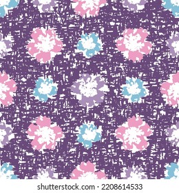 Seamless abstract pattern with floral ornament
