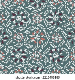 Seamless abstract pattern with floral ornament
