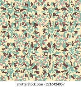 Seamless abstract pattern with floral ornament
