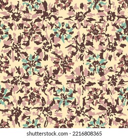 Patrón abstracto sin inconvenientes con adorno floral
