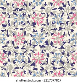 Seamless abstract pattern with floral ornament
