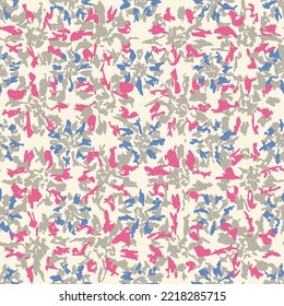 Seamless abstract pattern with floral ornament
