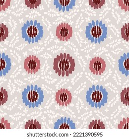 Patrón abstracto sin inconvenientes con adorno floral
