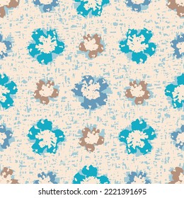 Seamless abstract pattern with floral ornament
