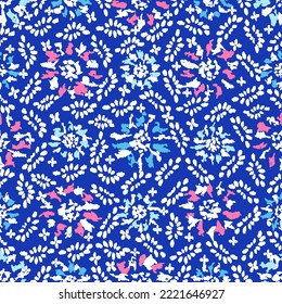 Seamless abstract pattern with floral ornament
