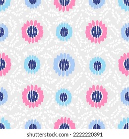 Seamless abstract pattern with floral ornament
