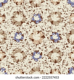 Seamless abstract pattern with floral ornament
