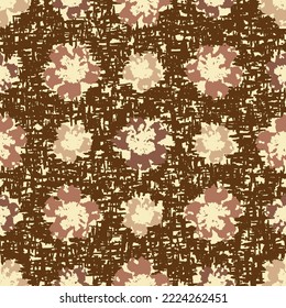 Seamless abstract pattern with floral ornament
