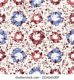 Seamless abstract pattern with floral ornament

