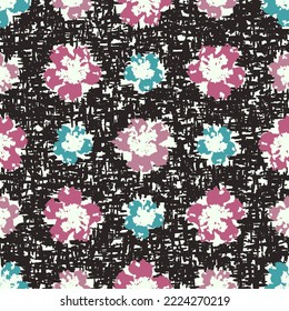 Seamless abstract pattern with floral ornament
