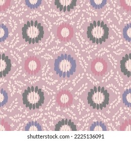 Seamless abstract pattern with floral ornament

