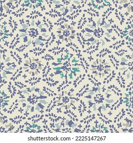 Seamless abstract pattern with floral ornament
