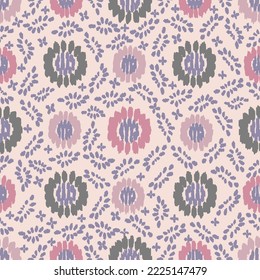 Seamless abstract pattern with floral ornament
