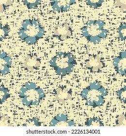 Seamless abstract pattern with floral ornament
