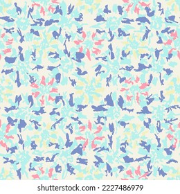 Seamless abstract pattern with floral ornament
