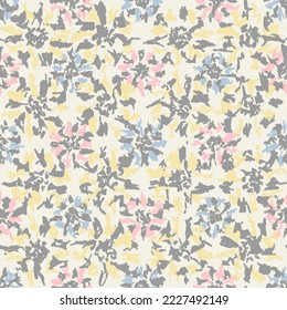 Seamless abstract pattern with floral ornament

