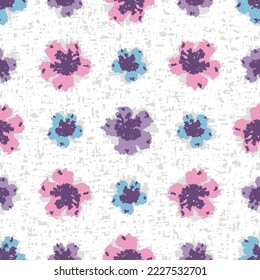 Seamless abstract pattern with floral ornament
