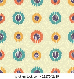 Seamless abstract pattern with floral ornament

