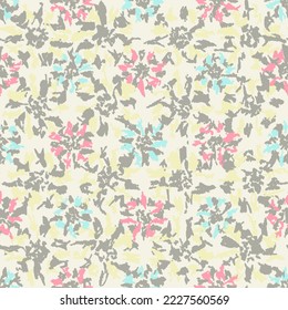 Seamless abstract pattern with floral ornament
