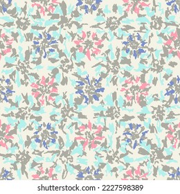 Seamless abstract pattern with floral ornament
