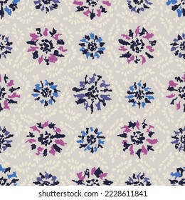 Seamless abstract pattern with floral ornament
