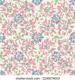 Seamless abstract pattern with floral ornament
