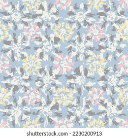 Seamless abstract pattern with floral ornament
