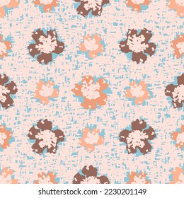 Seamless abstract pattern with floral ornament

