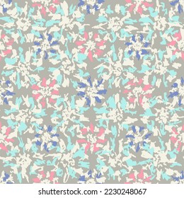 Seamless abstract pattern with floral ornament
