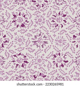 Seamless abstract pattern with floral ornament
