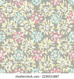 Seamless abstract pattern with floral ornament
